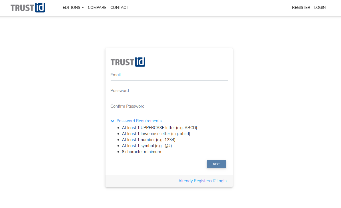 Purchase TrustID subscription license 2